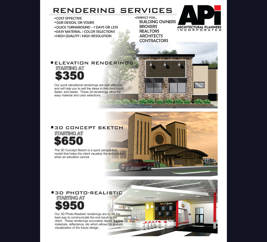 Rendering Services | Contact Us for Details